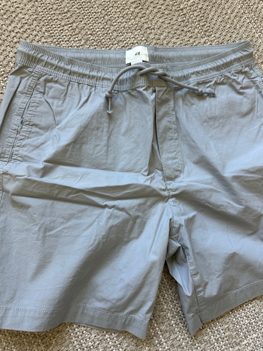 H&M Light Gray Elastic Waist Shorts